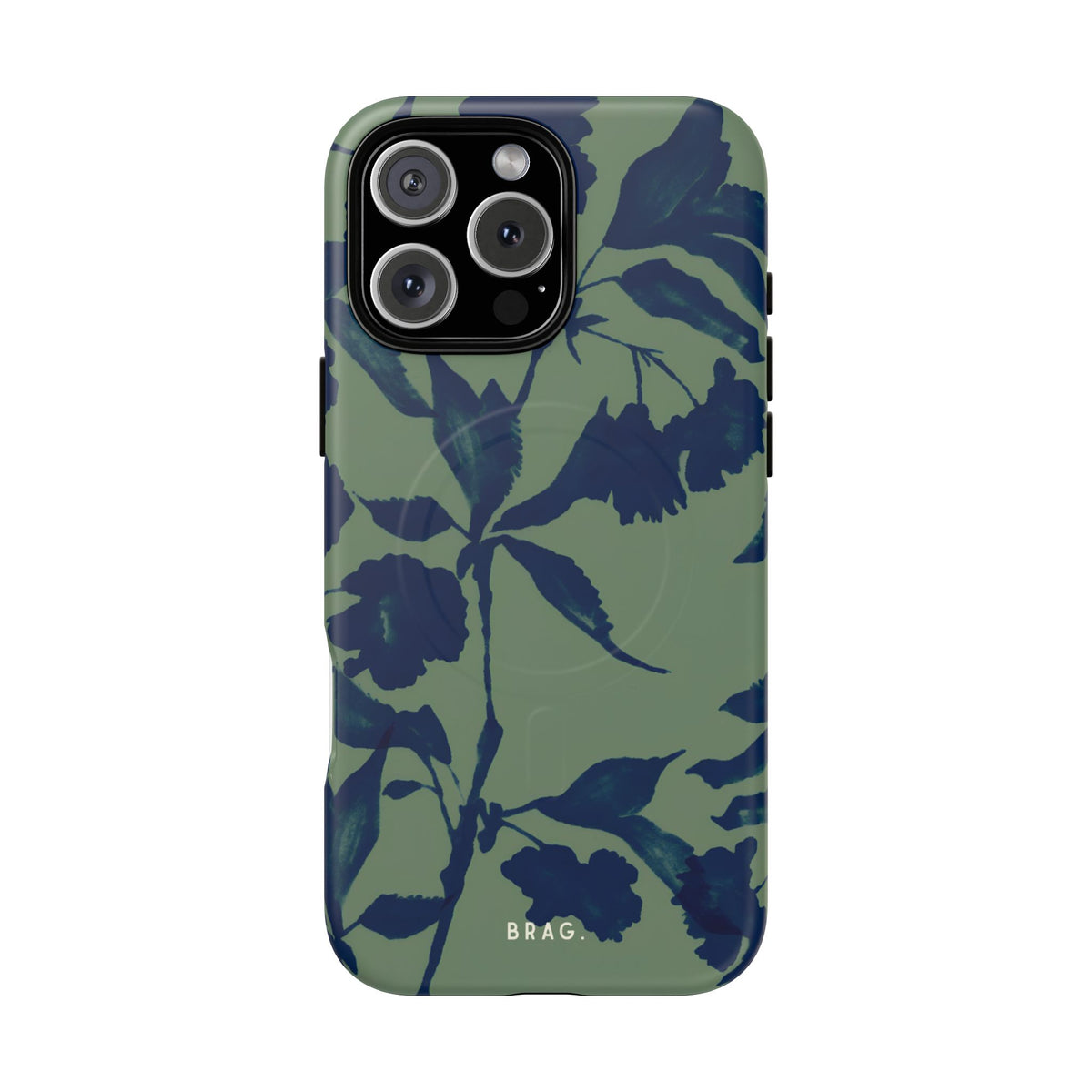 Sage Bloom MagSafe Tough Phone Case — Magnetic Protective Cover