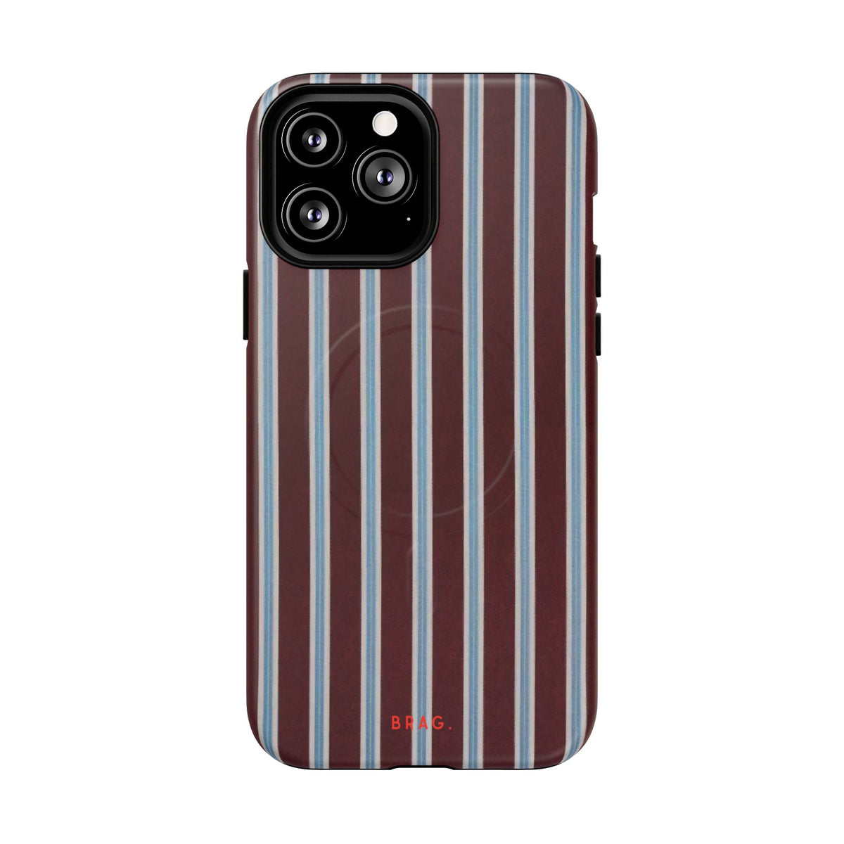 Maroon Lines MagSafe Tough Phone Case — Magnetic Protective Cover