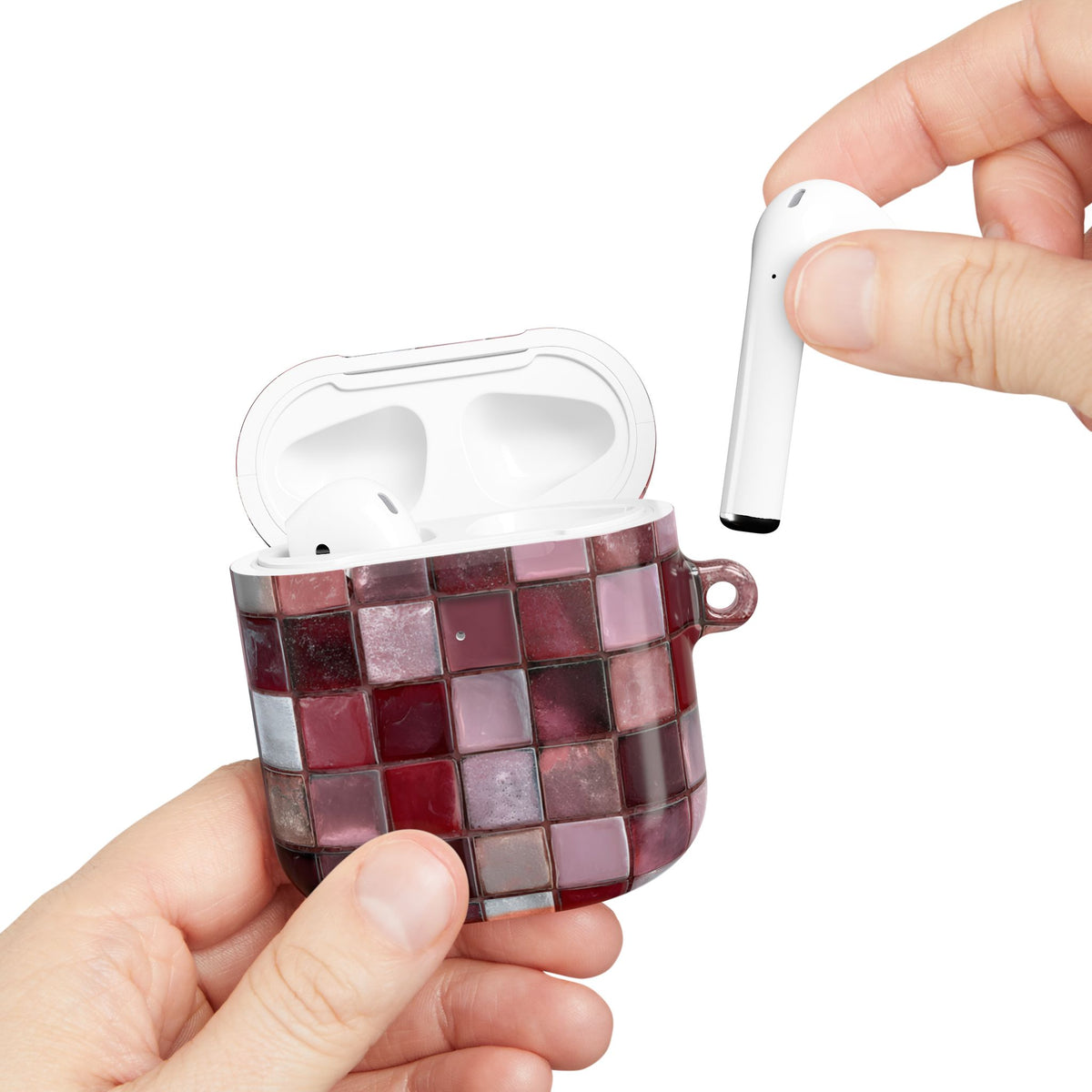 Cherry Tile AirPod Case – Slim Protective Charging Case