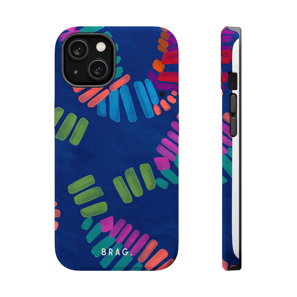 Blue Palm Magnetic Impact-Resistant Phone Case