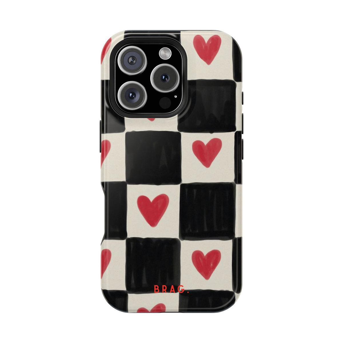 Heart Check Magnetic Impact-Resistant Phone Case