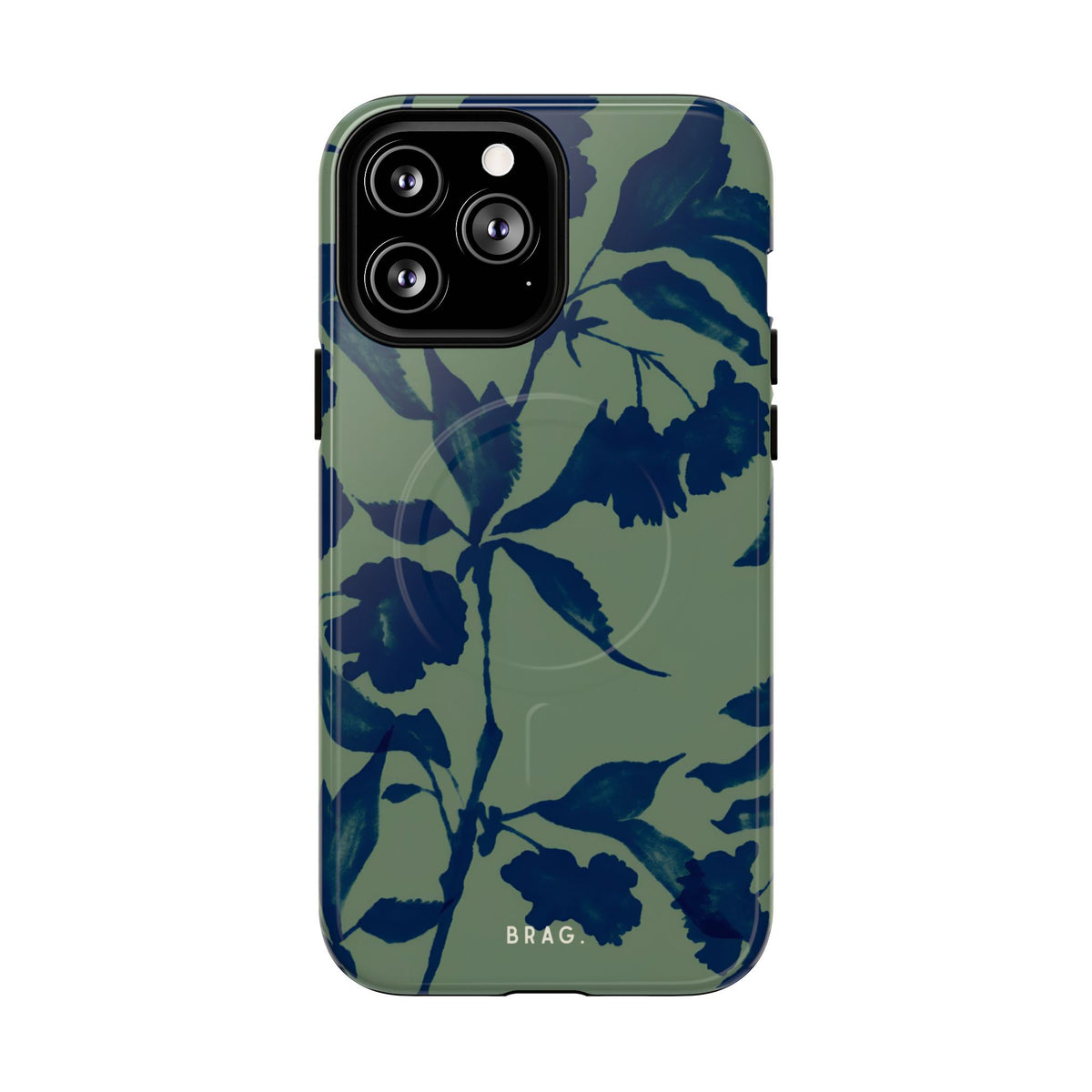 Sage Bloom MagSafe Tough Phone Case — Magnetic Protective Cover
