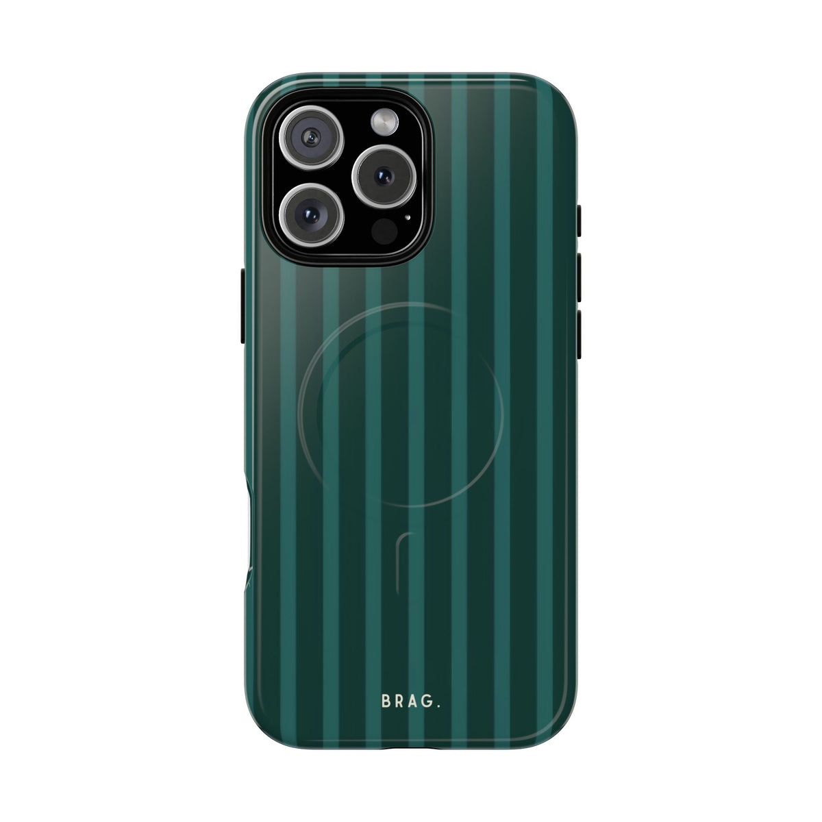 Forest Stripe MagSafe Tough Phone Case — Magnetic Protective Cover