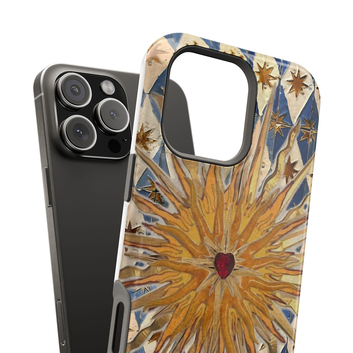 Fortune Heart Magnetic Impact-Resistant Phone Case