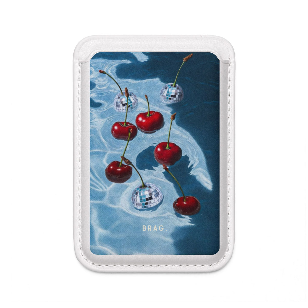 Cherry Ice MagSafe Vegan Wallet — Slim Phone Card Holder