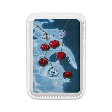 Cherry Ice MagSafe Vegan Wallet — Slim Phone Card Holder