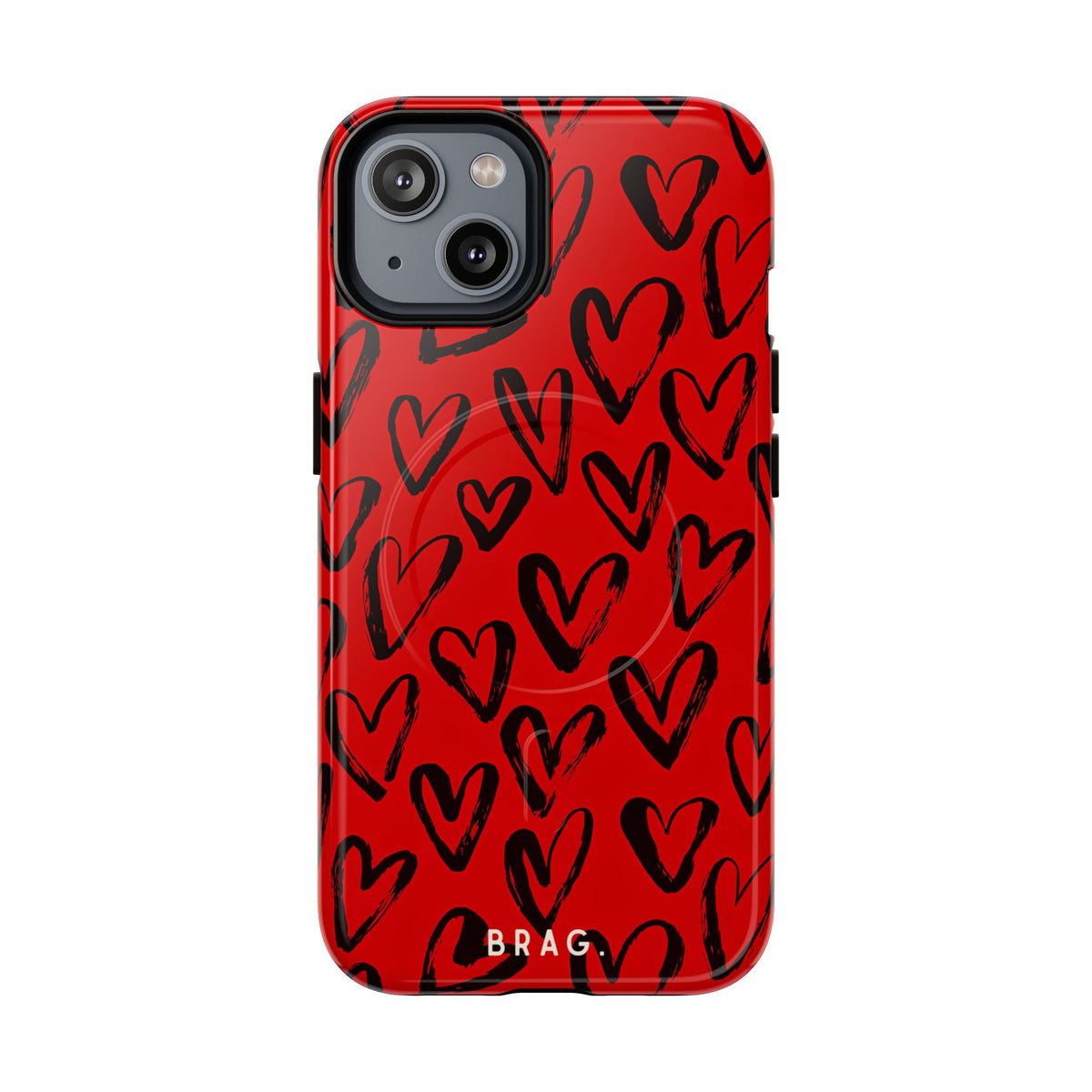 Fire Heart MagSafe Tough Phone Case — Magnetic Protective Cover