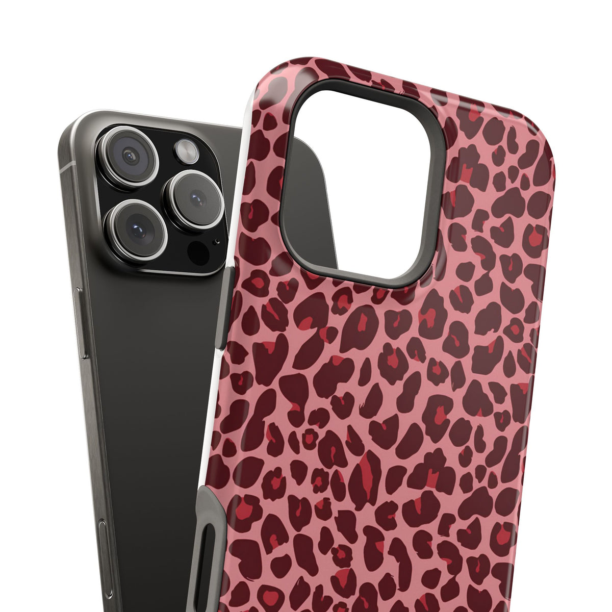 Leopard Love Magnetic Impact-Resistant Phone Case