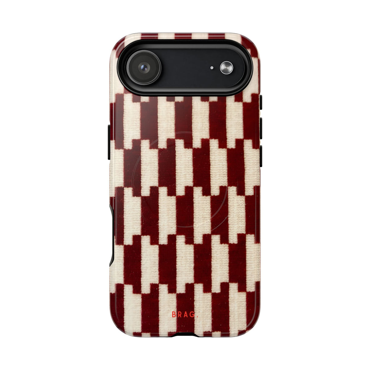 Wine & Cream MagSafe Tough Phone Case — Magnetic Protective Cover