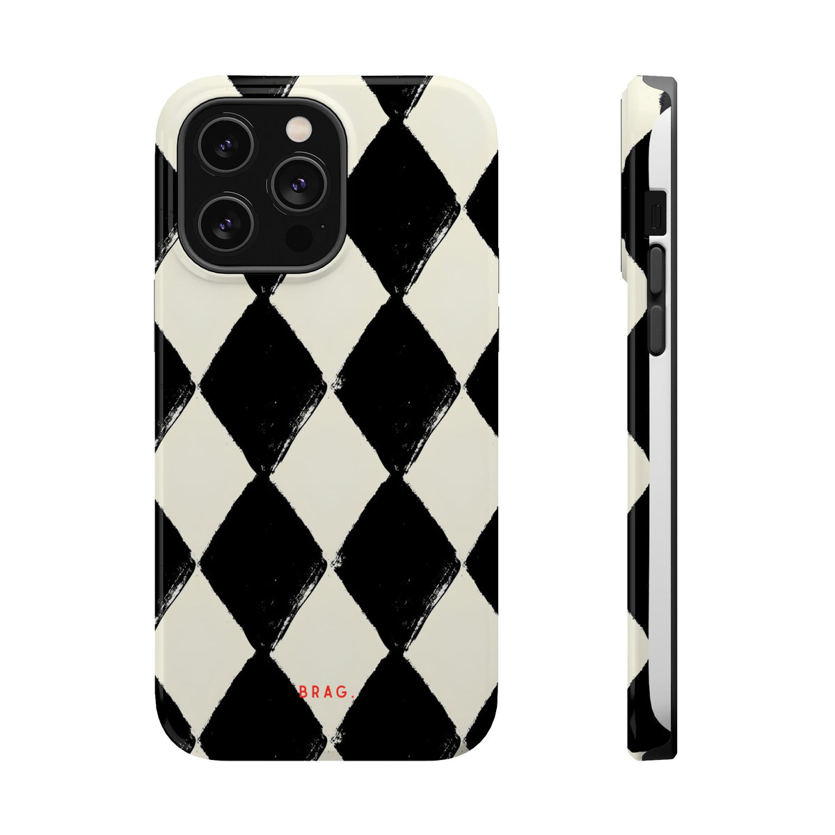 Ivory Harlequin Magnetic Impact-Resistant Phone Case