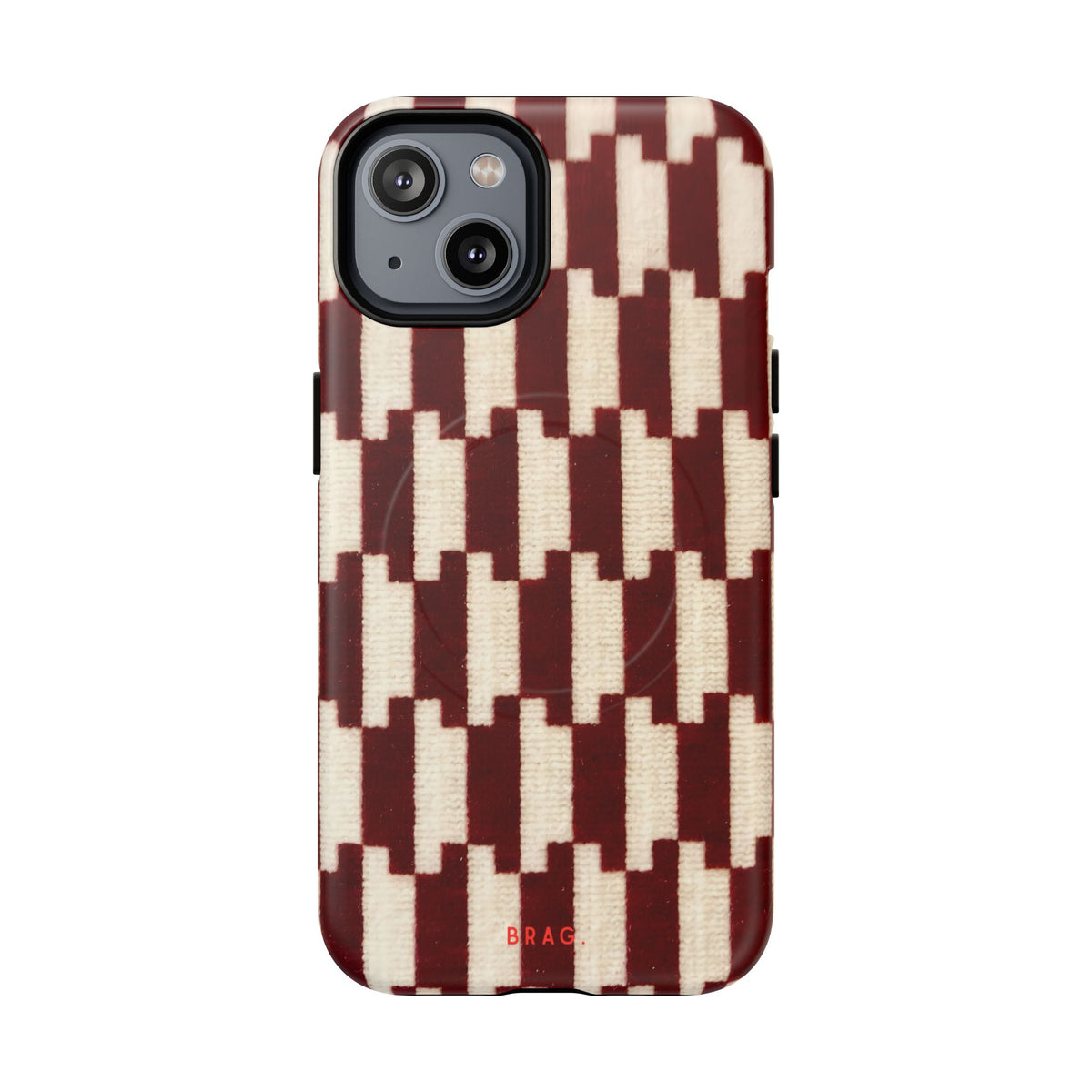 Wine & Cream MagSafe Tough Phone Case — Magnetic Protective Cover