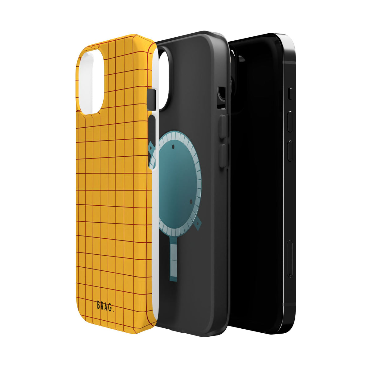 Cheese Grid Magnetic Impact-Resistant Phone Case