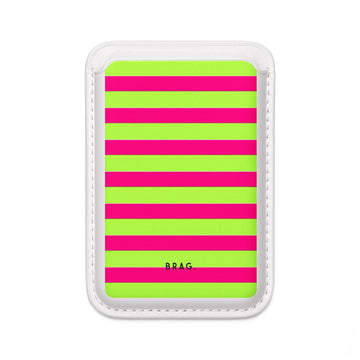 Electric Lime MagSafe Vegan Wallet — Slim Phone Card Holder