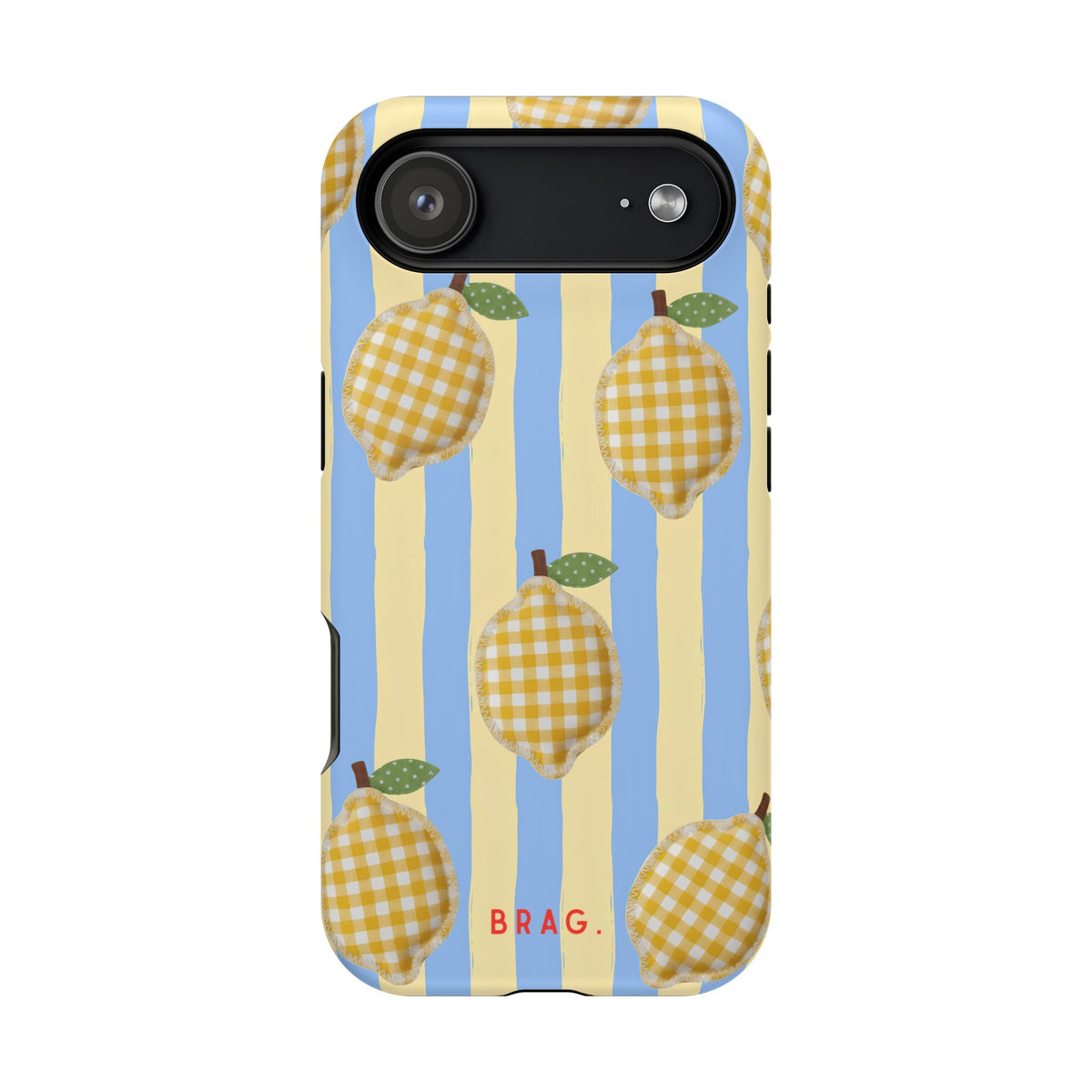 Lemon checks Magnetic Impact-Resistant Phone Case