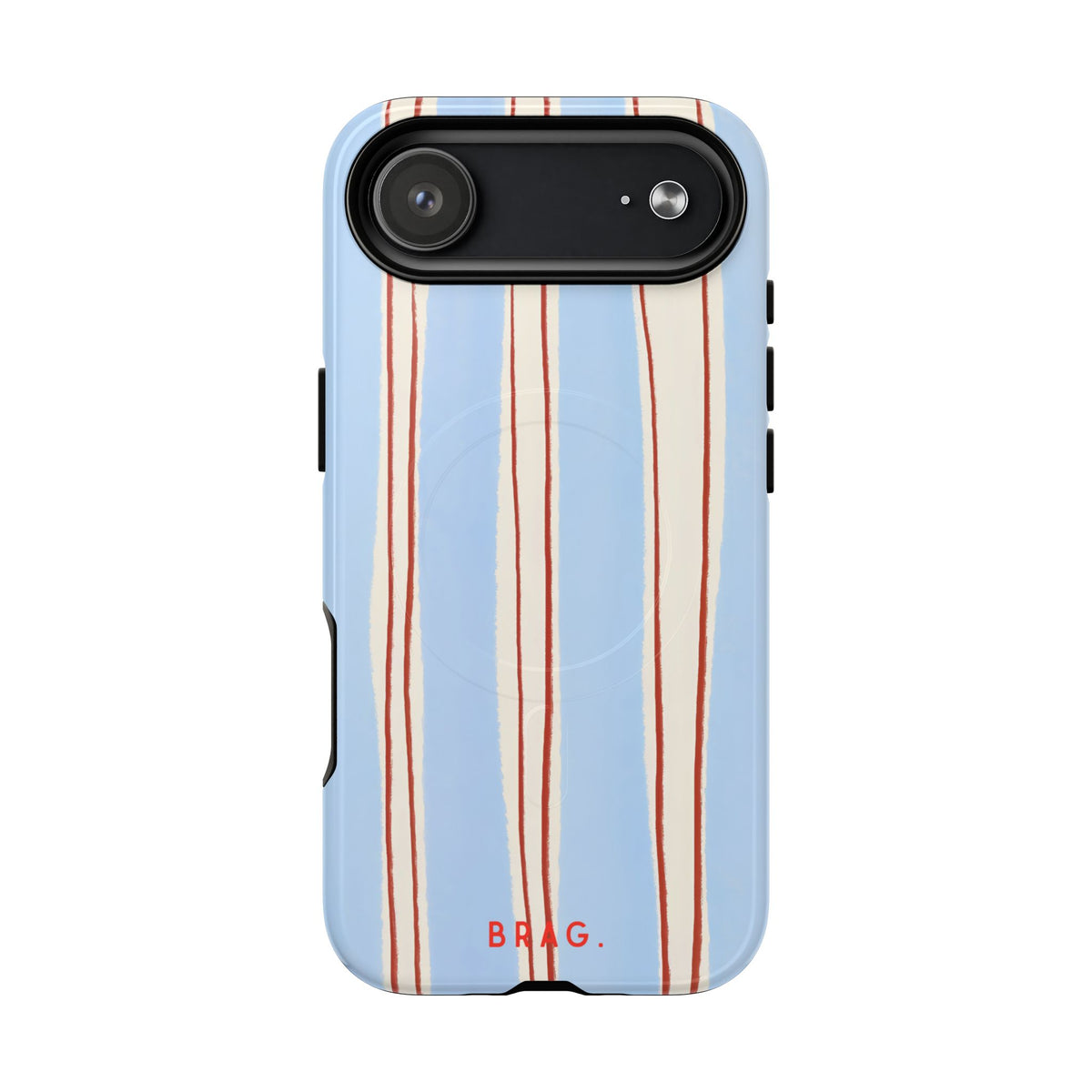Blue Linen MagSafe Tough Phone Case — Magnetic Protective Cover