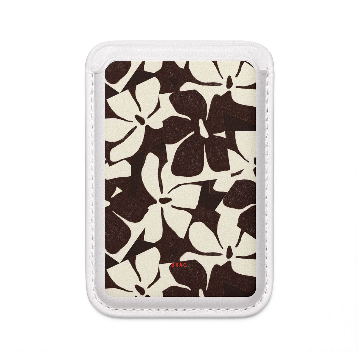 Botanical Sktech MagSafe Vegan Wallet — Slim Phone Card Holder
