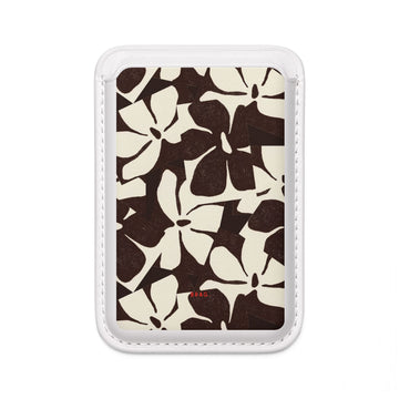 Botanical Sktech MagSafe Vegan Wallet — Slim Phone Card Holder