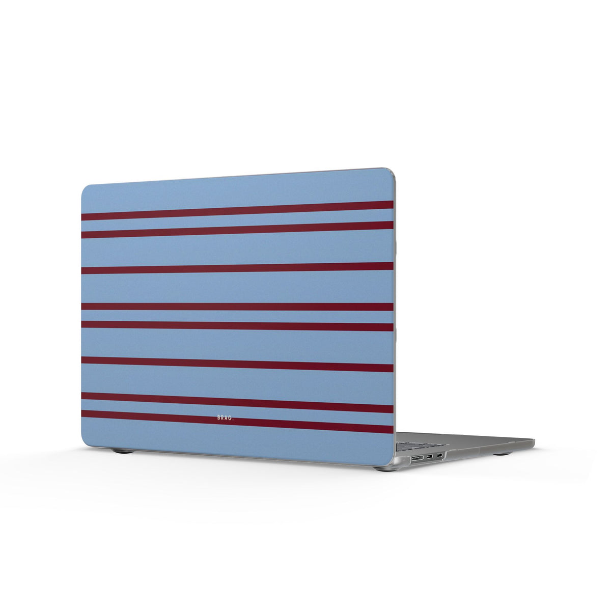 Nautical Stripe Matte MacBook Case — Slim Protective Laptop Cover