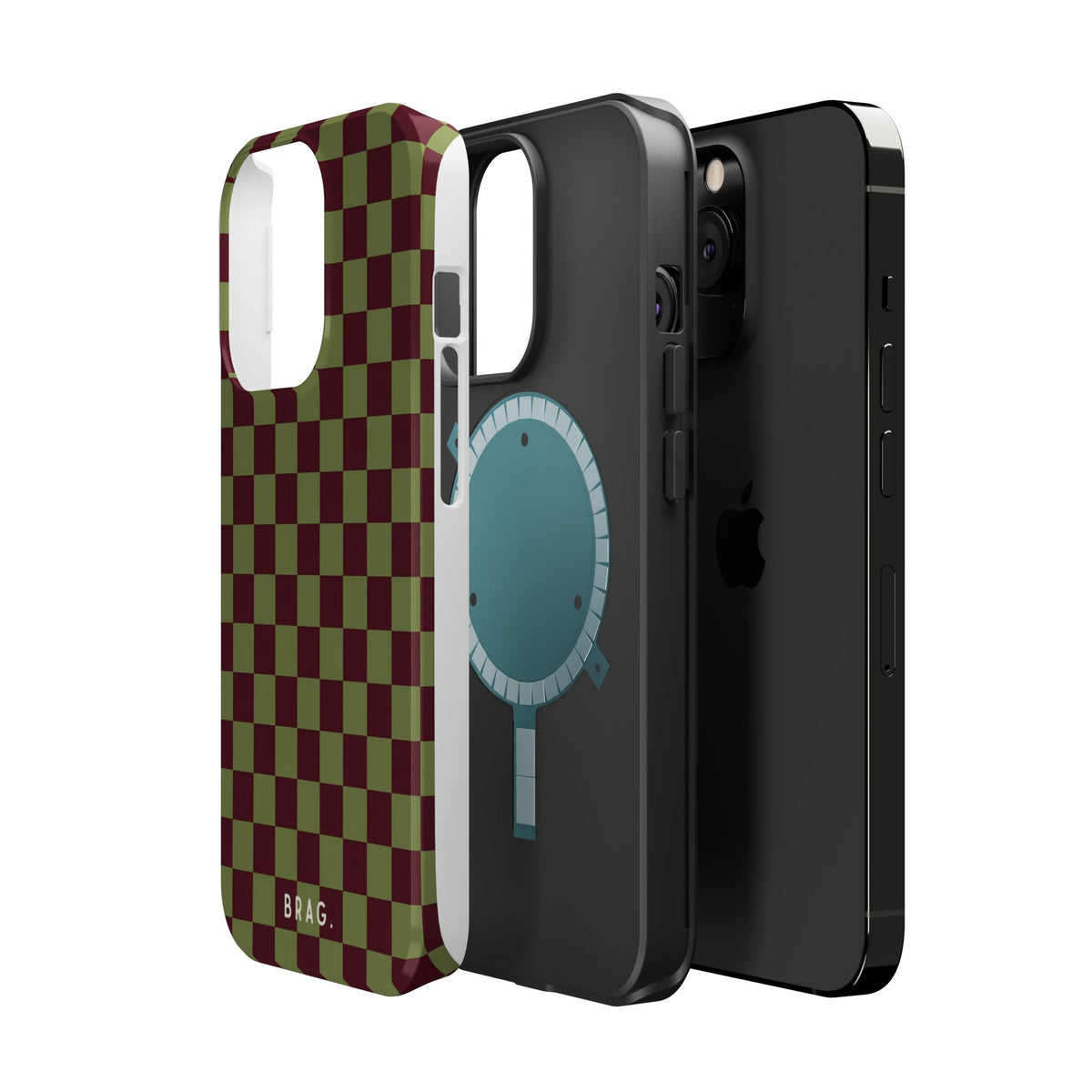 Lucky Check Magnetic Impact-Resistant Phone Case