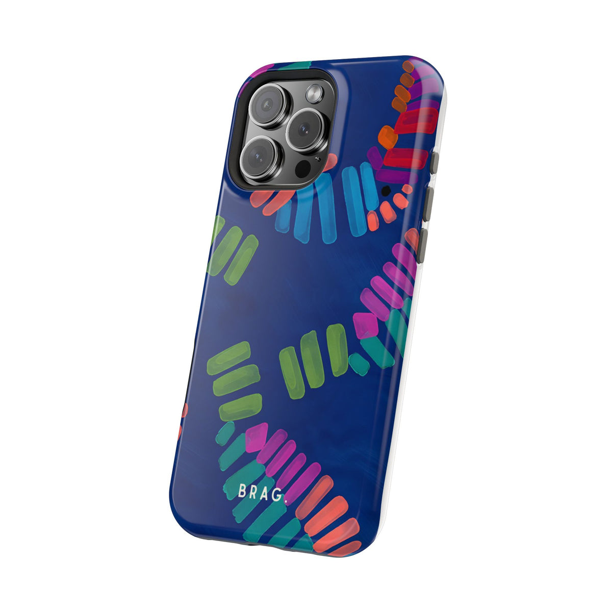 Blue Palm Magnetic Impact-Resistant Phone Case