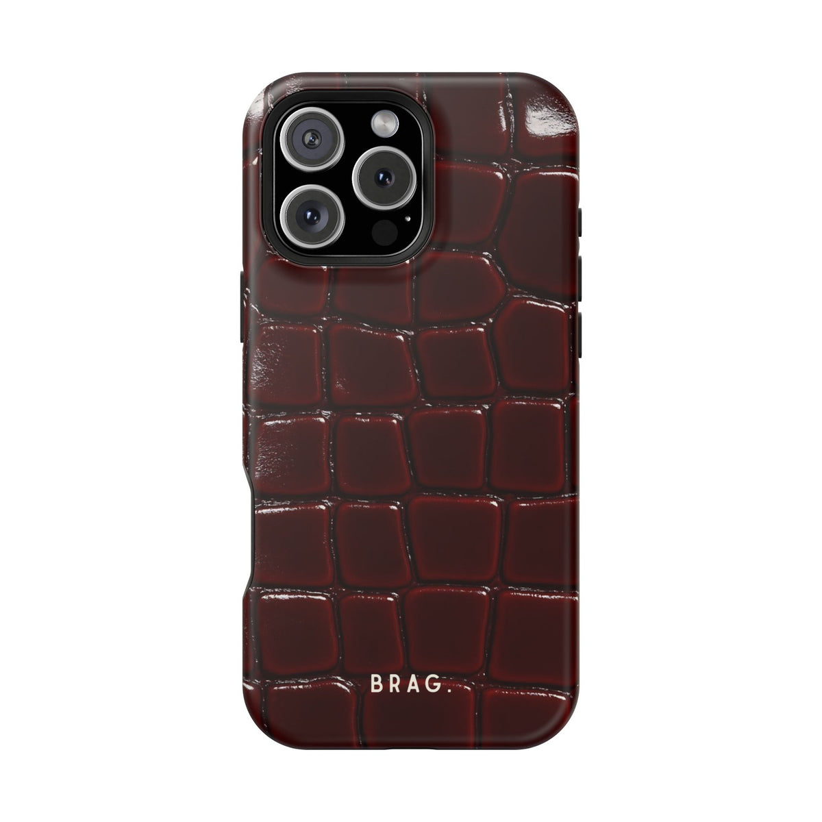 Cherry Leather Magnetic Impact-Resistant Phone Case
