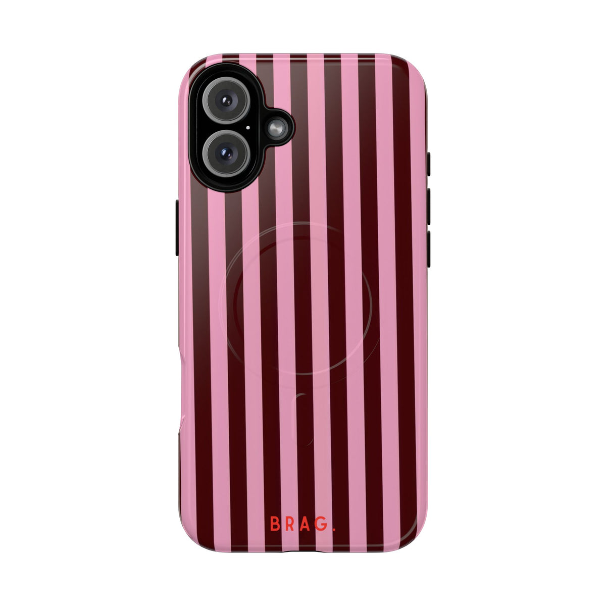 Candy Stripe MagSafe Tough Phone Case — Magnetic Protective Cover