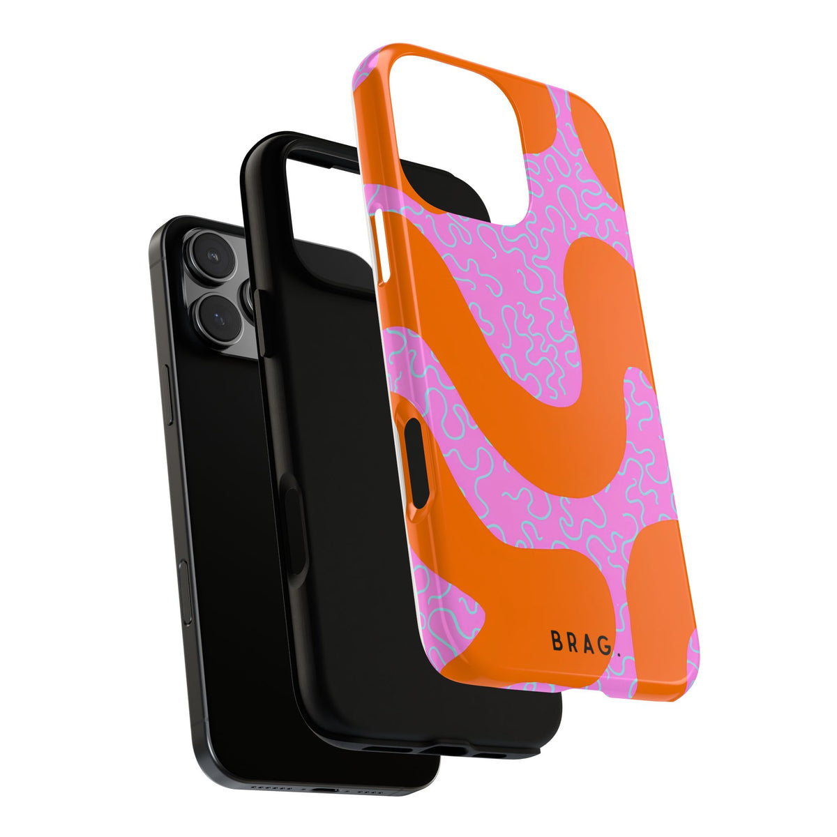 Coral Kiss Tough Phone Case – Shockproof Protective iPhone Cover