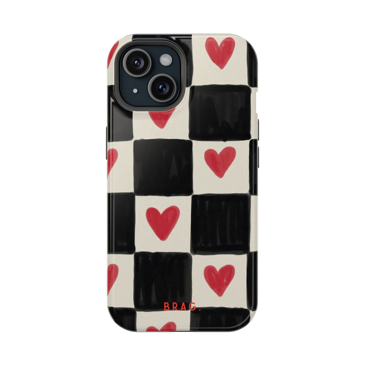 Heart Check Magnetic Impact-Resistant Phone Case