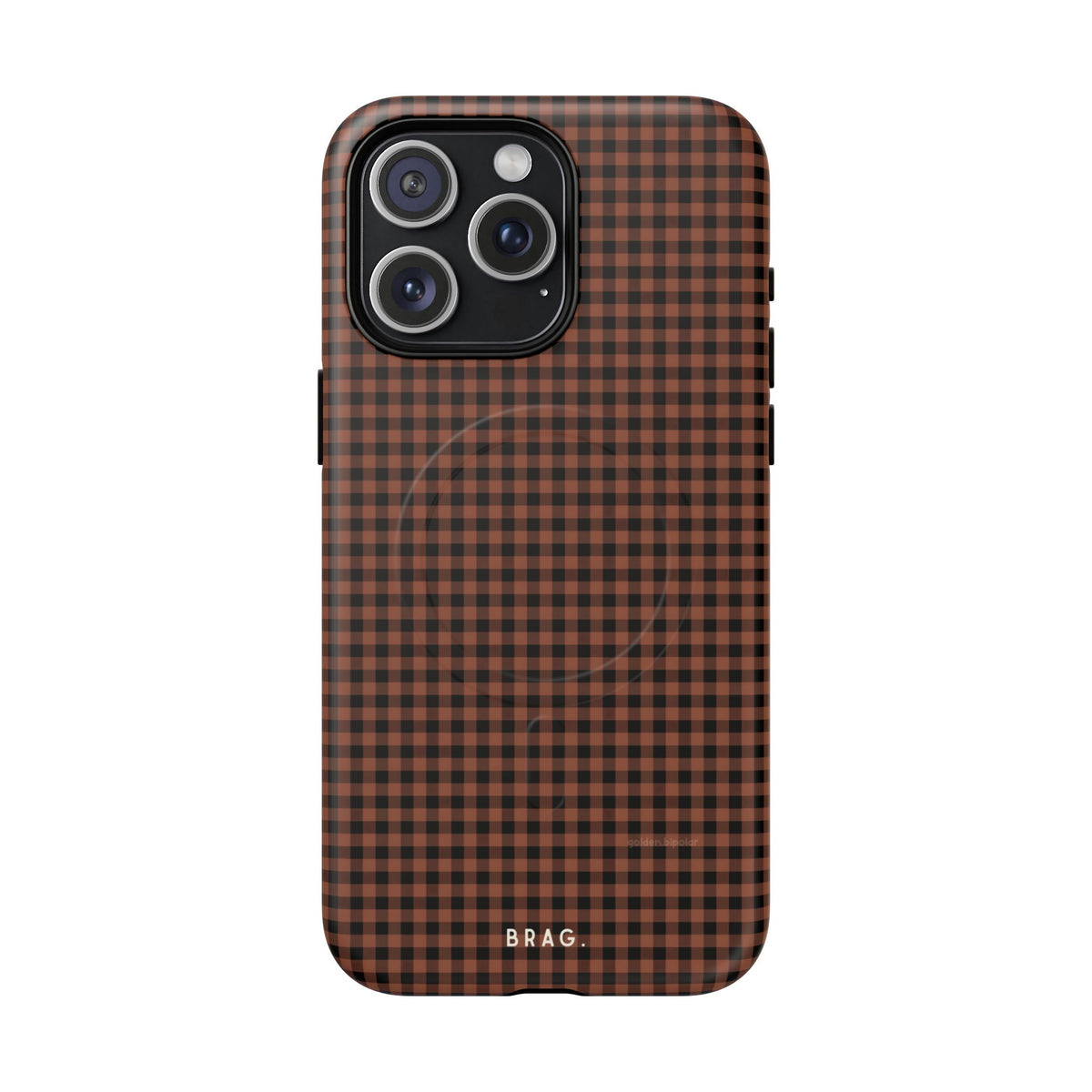 Cafe Check MagSafe Tough Phone Case — Magnetic Protective Cover