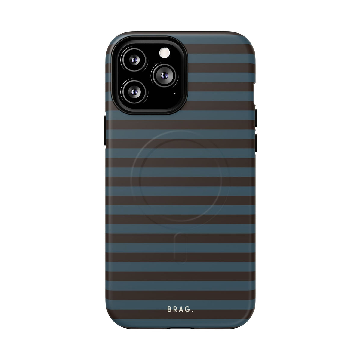 Seaside Stripe MagSafe Tough Phone Case — Magnetic Protective Cover