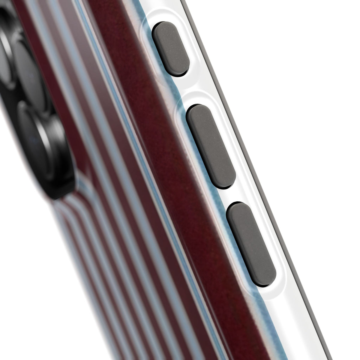 Maroon Lines Magnetic Impact-Resistant Phone Case