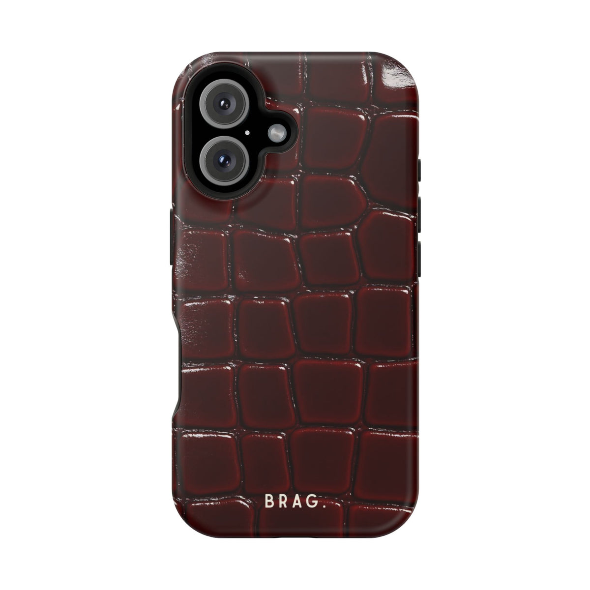 Cherry Leather Magnetic Impact-Resistant Phone Case