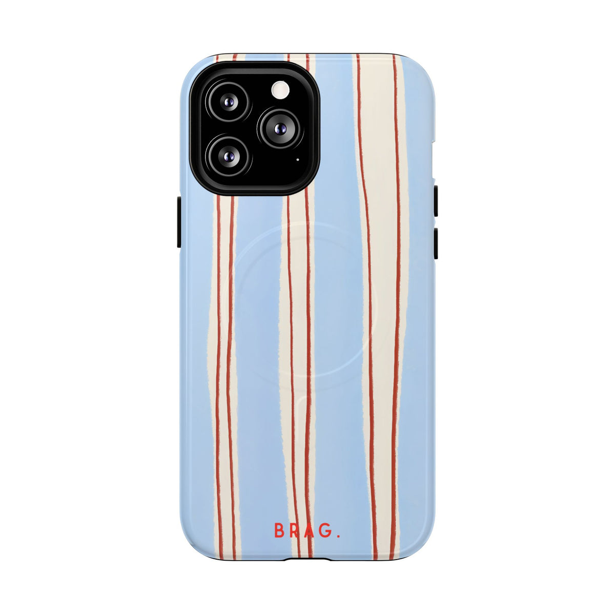 Blue Linen MagSafe Tough Phone Case — Magnetic Protective Cover