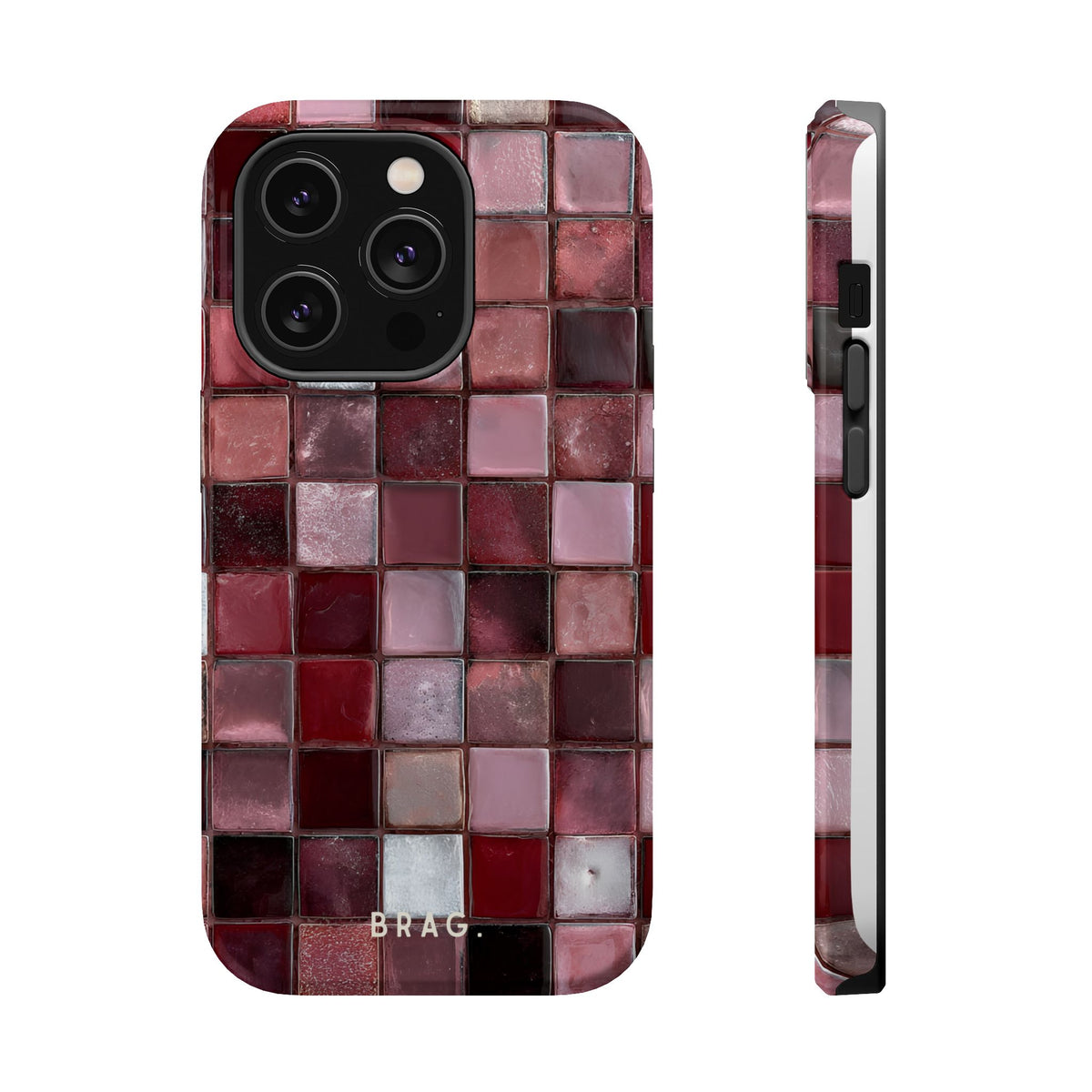 Cherry Tile Magnetic Impact-Resistant Phone Case