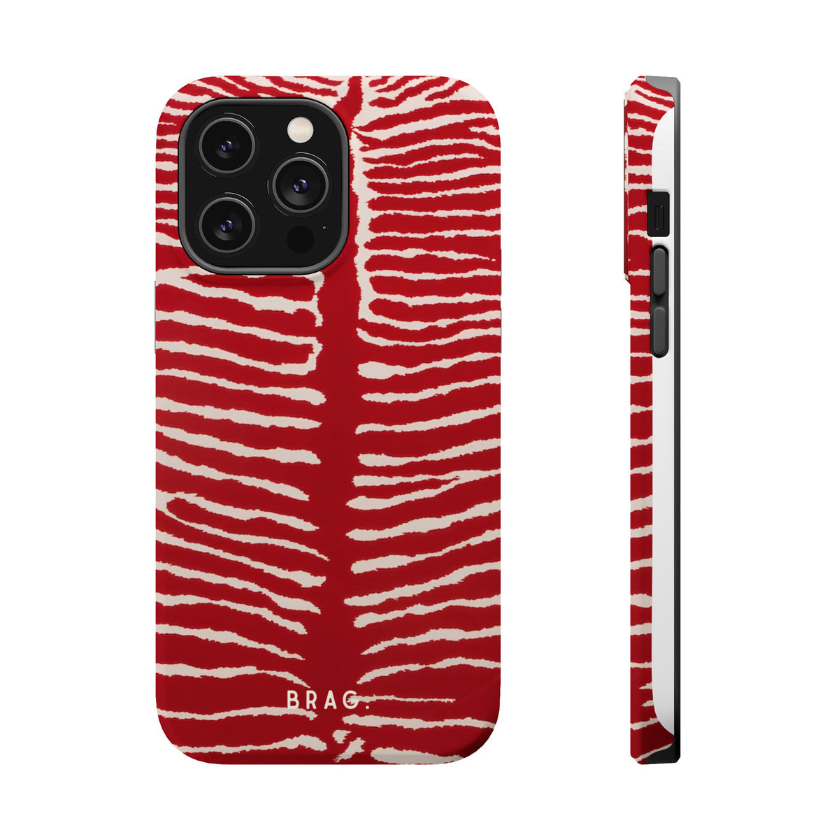 Striped Heat Magnetic Impact-Resistant Phone Case