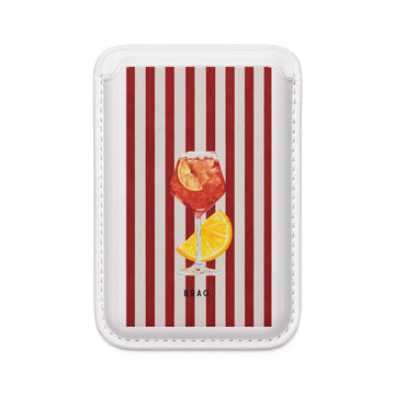 Aperol Spritz MagSafe Vegan Wallet — Slim Phone Card Holder
