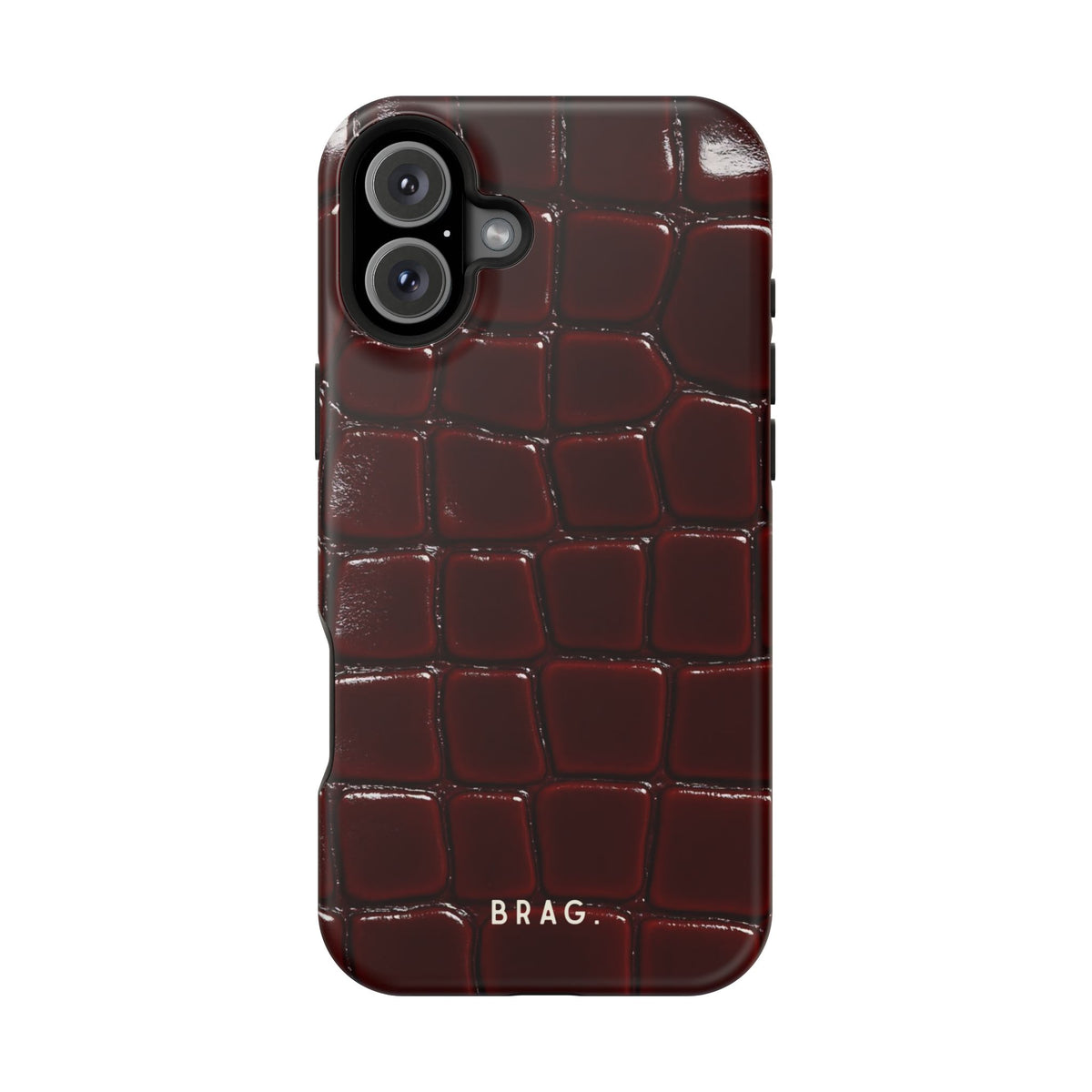 Cherry Leather Magnetic Impact-Resistant Phone Case