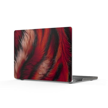 Red Rush Matte MacBook Case — Slim Protective Laptop Cover