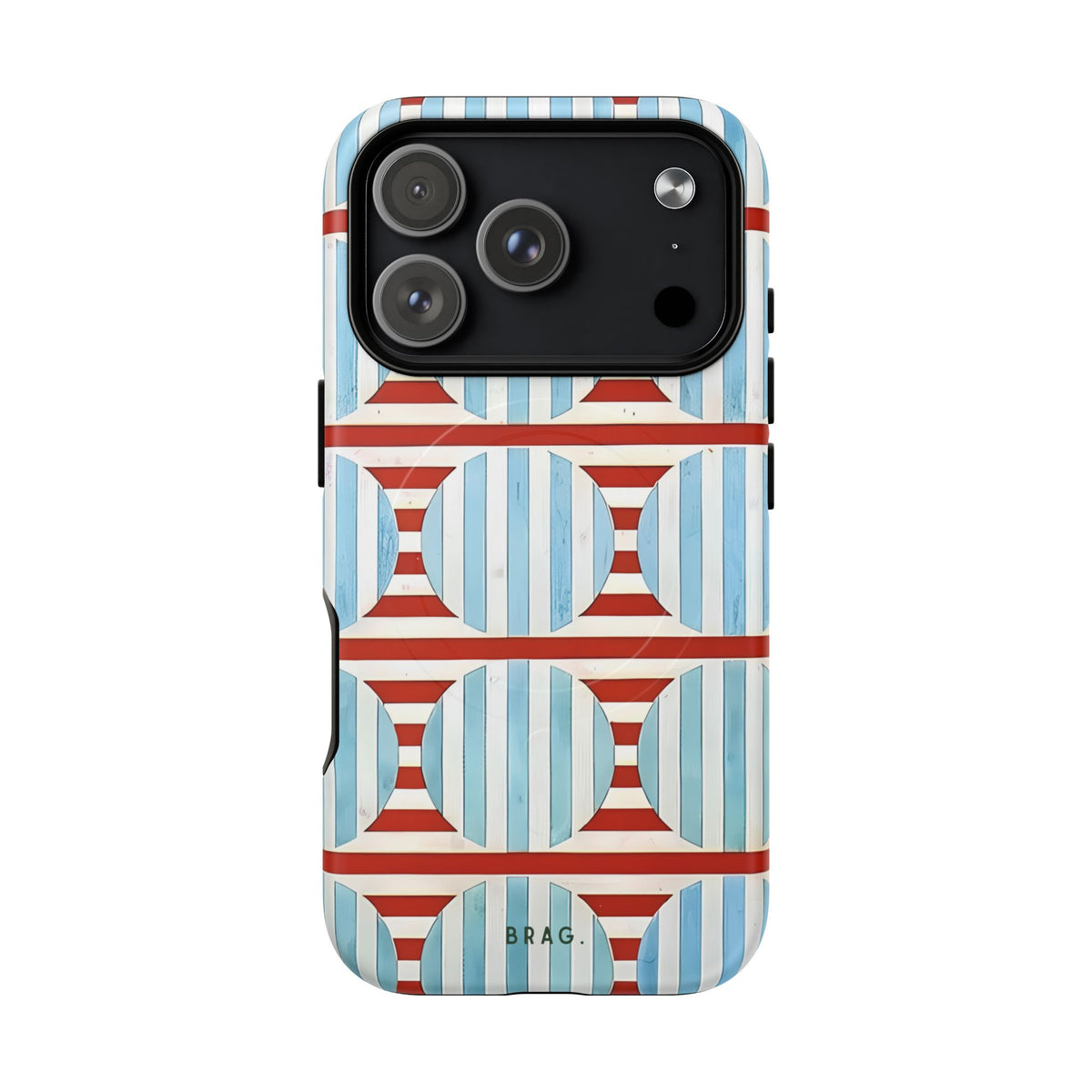 Riviera Stripe MagSafe Tough Phone Case — Magnetic Protective Cover