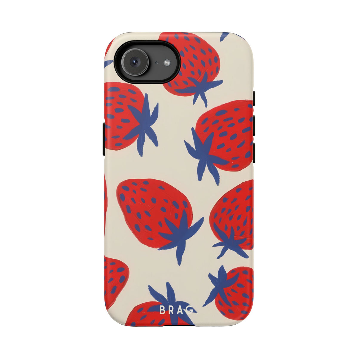Strawberry Field Tough Phone Case – Shockproof Protective iPhone Cover