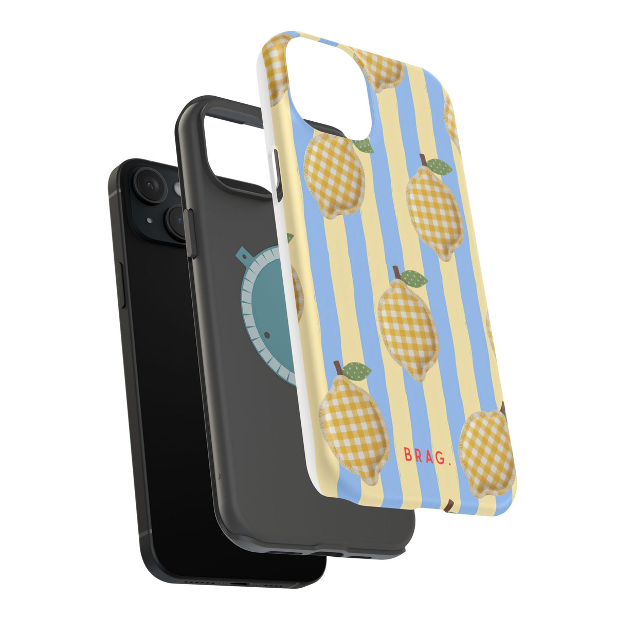 Lemon checks Magnetic Impact-Resistant Phone Case
