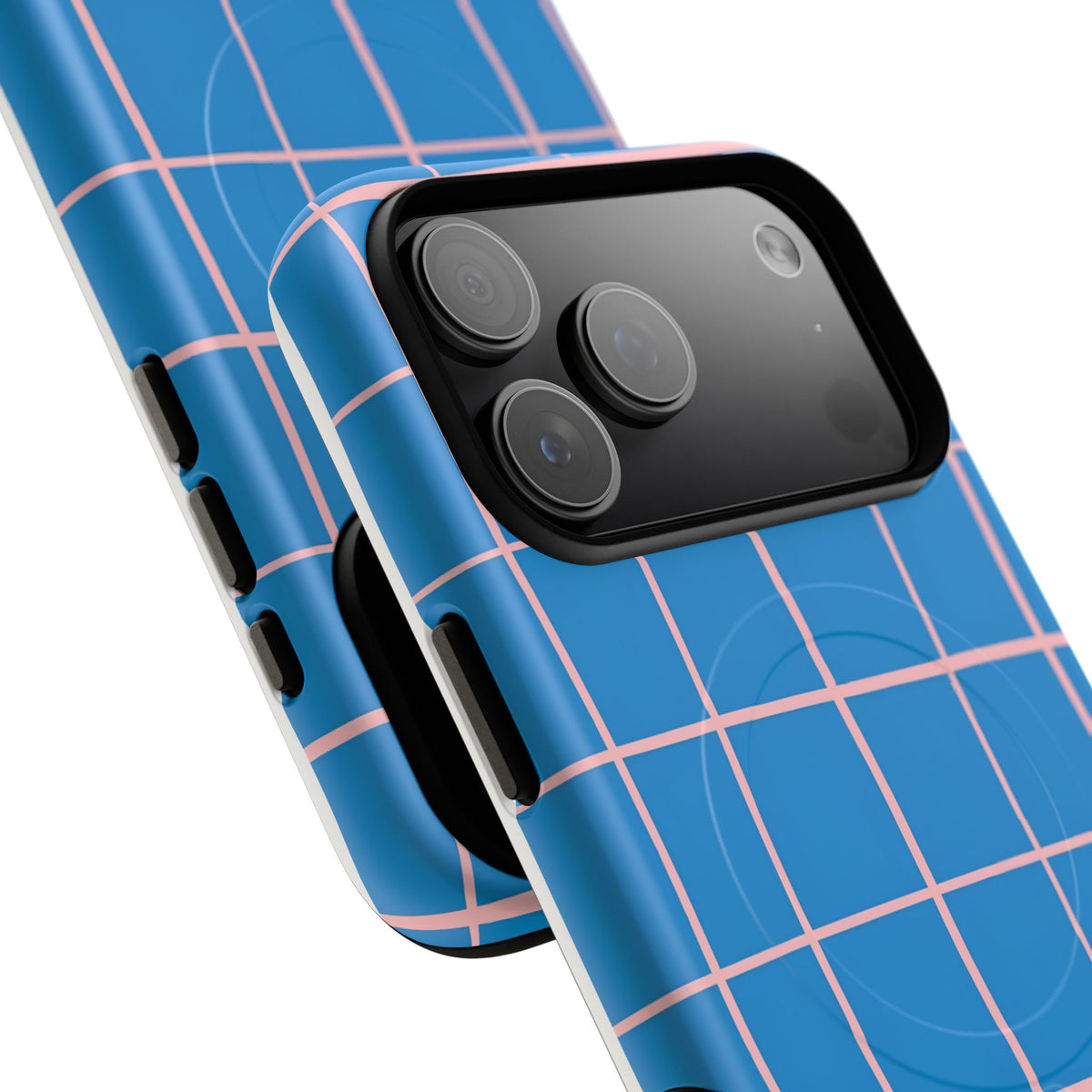 Coastal Grid MagSafe Tough Phone Case — Magnetic Protective Cover