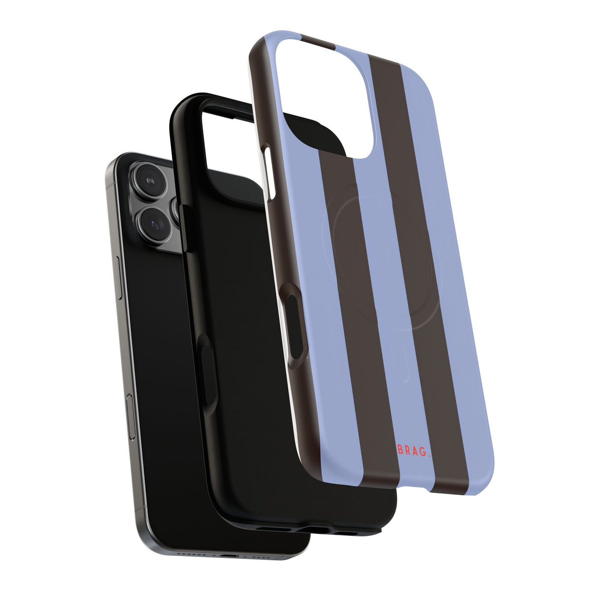 Grayscale Gradient MagSafe Tough Phone Case — Magnetic Protective Cover
