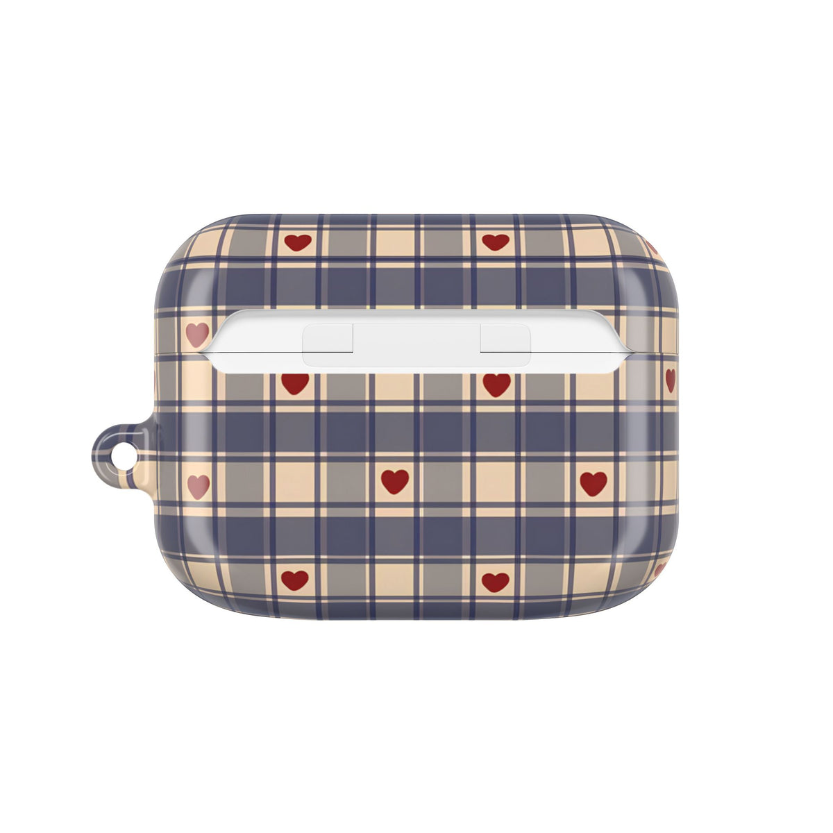 Heart Plaid AirPod Case – Slim Protective Charging Case