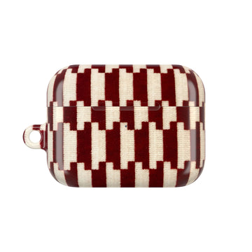 Wine & Cream AirPod Case – Slim Protective Charging Case