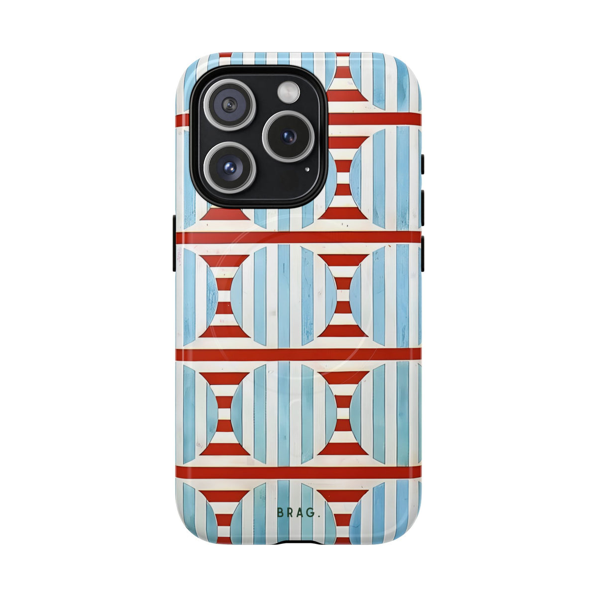 Riviera Stripe MagSafe Tough Phone Case — Magnetic Protective Cover