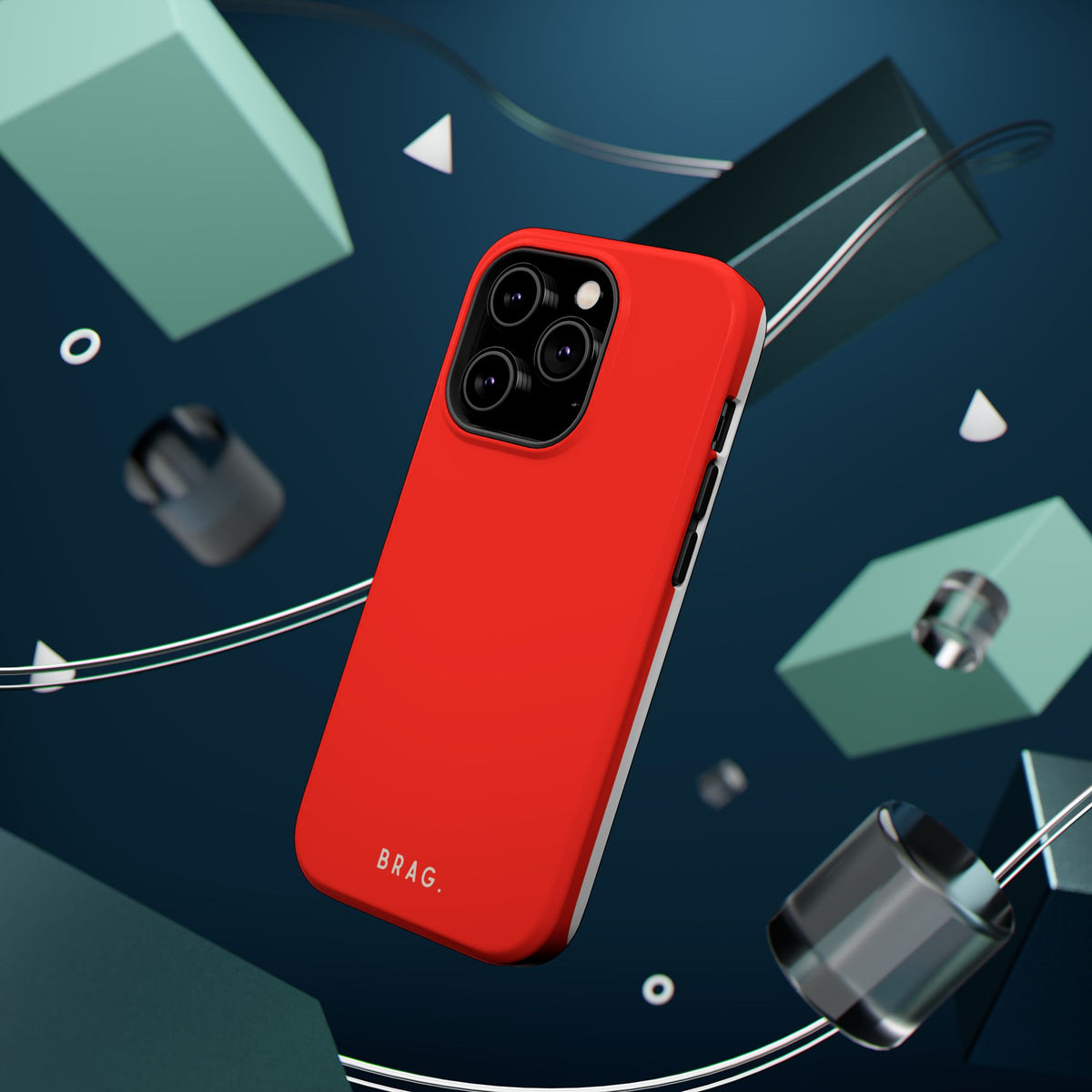 Brag Red Magnetic Impact-Resistant Phone Case