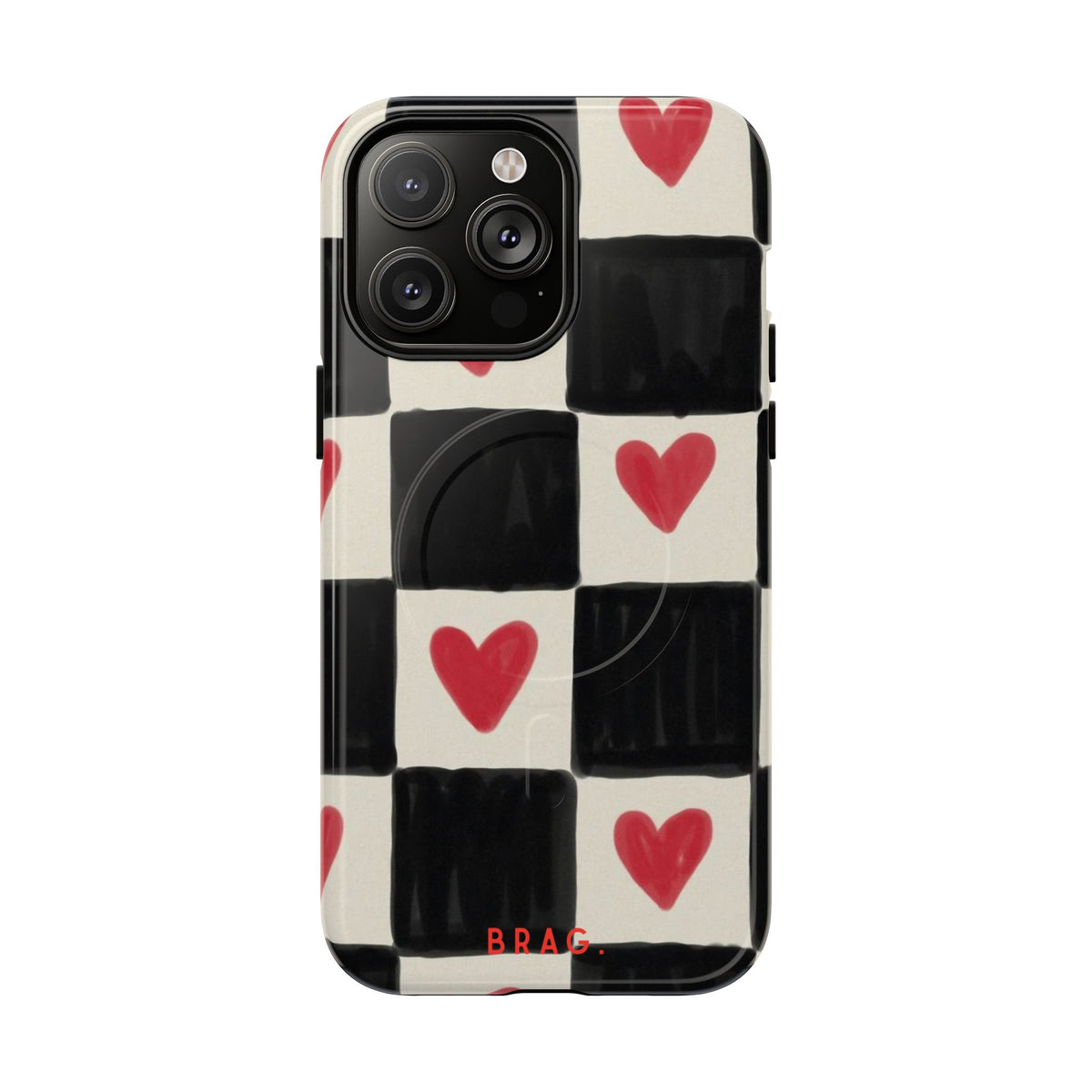Heart Check MagSafe Tough Phone Case — Magnetic Protective Cover