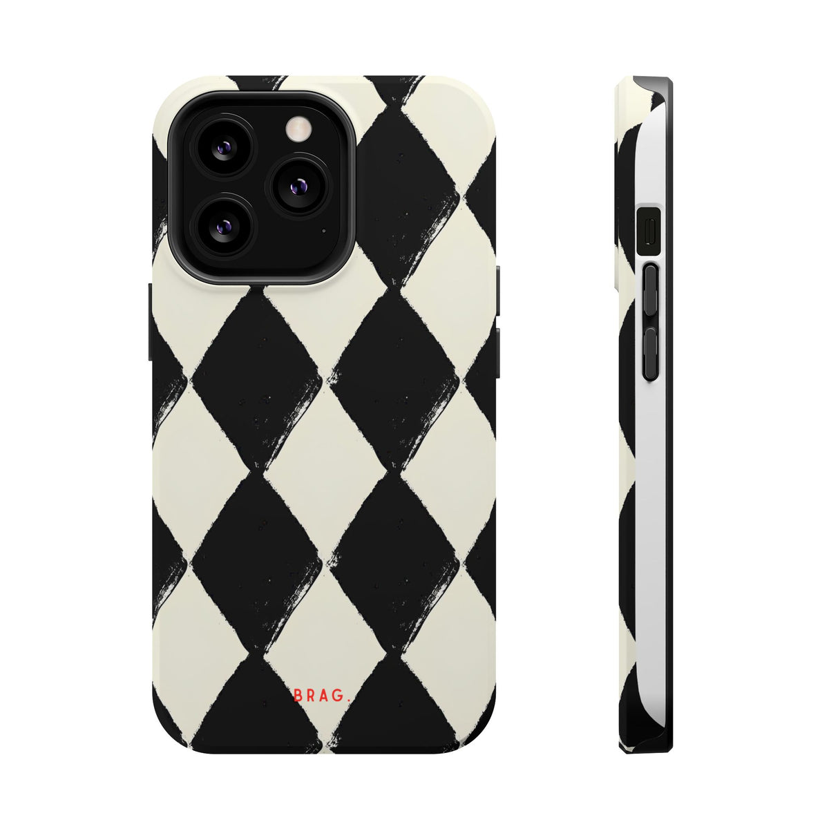 Ivory Harlequin Magnetic Impact-Resistant Phone Case