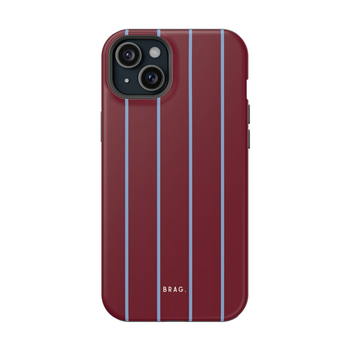 Bordeaux Stripe Magnetic Impact-Resistant Phone Case